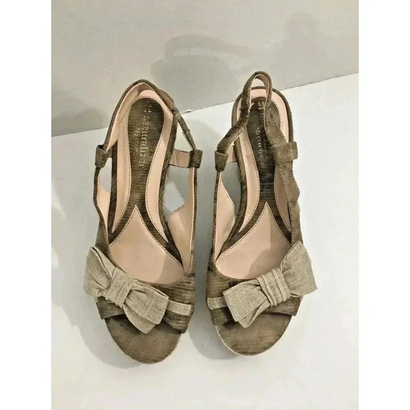 Womens Naturalizer‎ N5 Comfort Tan Lyric Wedge Shoe Size 6.5M - Picture 1 of 6